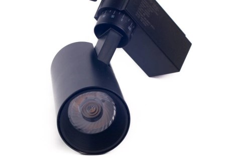 Reflektor LED lampa szynowa czarna 10W 1 fazowa 3000K 1000lm kąt świecenia 30°