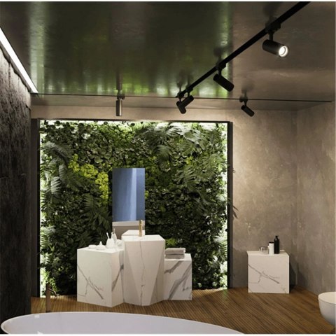 Reflektor LED lampa szynowa czarna 30W 1 fazowa 4000K 1800lm z dyfuzorem