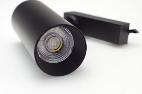 Reflektor LED lampa szynowa czarna 30W 1 fazowa 6000K 3200lm kąt świecenia 24°