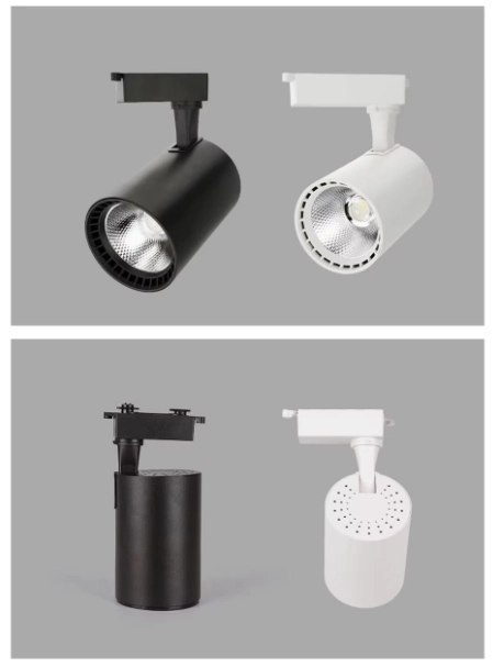 Reflektor LED szynowy lampa szynowa 30W 1 fazowa 6000K czarna