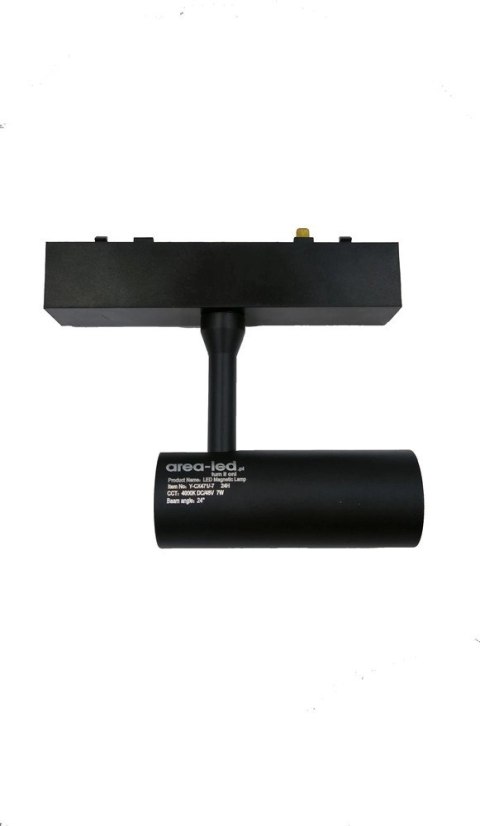 Reflektor Spot Szynowy Magnetyczny LED 7W 4000K 48V Czarny - Nowoczesne Oświetlenie