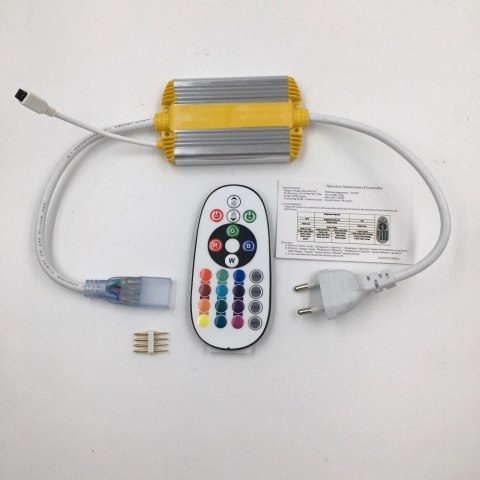 Sterownik zasilacz do węża stabilizator napięcia 1500W 1 strona RGB 230V