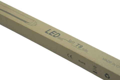 Świetlówka jarzeniówka LED mocna trwała T8 alu plastik 18W 120cm 6500K 2100lm zasilanie dwustronne