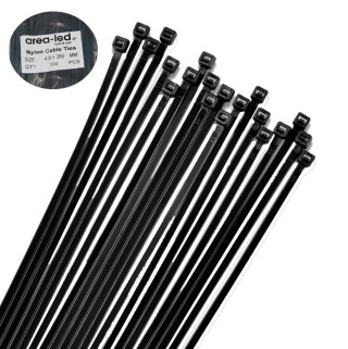 Trytytki opaski zasiskowe kablowe zipy czarne 100 szt 4,8x350