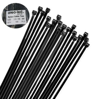 Trytytki opaski zasiskowe kablowe zipy czarne 100szt 2,5x100