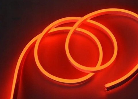 Wąż żelowy Neon LED 1 strona Red 1mb 7W 120d/m 700lm IP67 230V