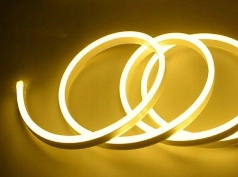 Wąż żelowy Neon LED 1 strona Yellow 1mb 7W 120d/m 700lm IP67 230V