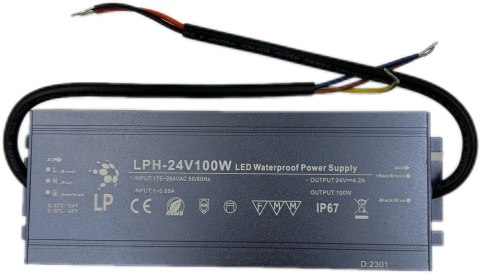 ZASILACZ 100W 24V HERMETYCZNY LPH100W EKSTRA SLIM IP67