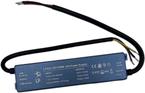 ZASILACZ 150W 12V HERMETYCZNY LPXS150W SLIM IP67