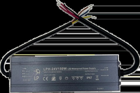 ZASILACZ 150W 24V HERMETYCZNY LPH150W EKSTRA SLIM IP67