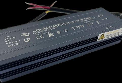 ZASILACZ 150W 24V HERMETYCZNY LPH150W EKSTRA SLIM IP67