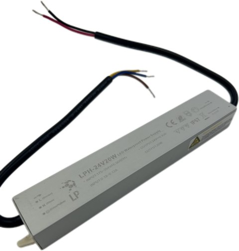 ZASILACZ 20W 24V HERMETYCZNY LPH20W EKSTRA SLIM IP67