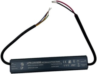 ZASILACZ 60W 24V HERMETYCZNY LPH60W EKSTRA SLIM IP67