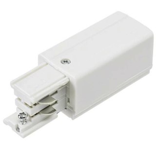 Zasilanie początkowe przyłącze 3 fazowe białe do listwy szynowej