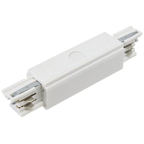 Zasilanie środkowe łącznik 3 fazowy biały do listwy szynowej