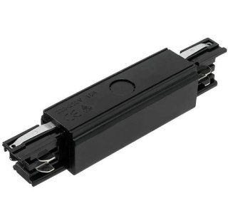 Zasilanie środkowe łącznik 3 fazowy czarny do listwy szynowej