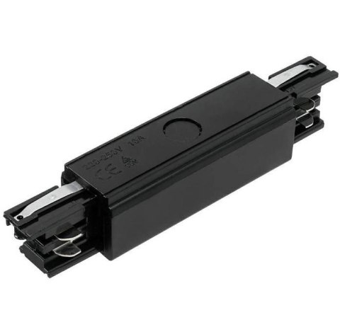 Zasilanie środkowe łącznik 3 fazowy czarny do listwy szynowej