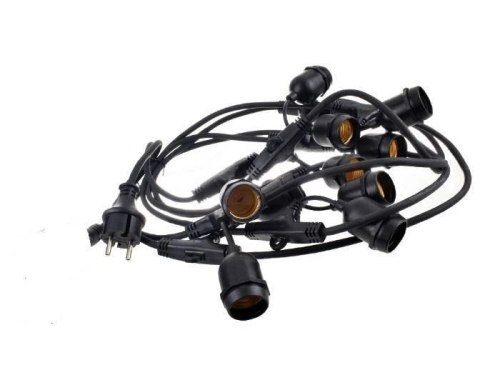 Zestaw girlanda ogrodowa żarówkowa 15m 15pkt+15szt żarówka Edison Filament LED 4W G45 E27 2800K