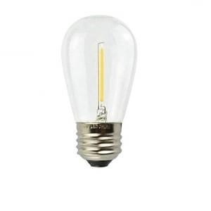 Zestaw girlanda ogrodowa żarówkowa 20m 20pkt+20szt żarówka Edison Filament LED 1W ST45 E27 2800K