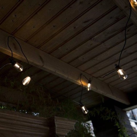 Zestaw girlanda ogrodowa żarówkowa 20m 20pkt+20szt żarówka Edison Filament LED 1W ST45 E27 2800K