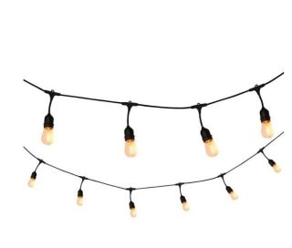 Zestaw girlanda ogrodowa żarówkowa 20m 20pkt + 20szt żarówka LED C350 E27 2700K 1W