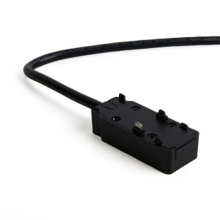 Łącznik końcówka zasilająca jednostronna z przewodem do szyn oświetleniowych magnetycznych 48V czarna