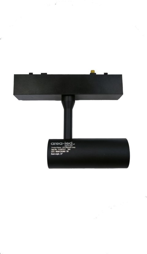 Lampa magnetyczna LED 20W 4000K szynowa liniowa czarna 48V