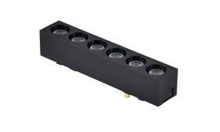 Lampa magnetyczna LED 6W 3000K szynowa liniowa czarna 48V ciepła barwa