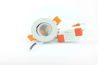 Oczko oprawa sufitowa plafon wpuszczany podtynkowy Downlight COB 3W 3000K-3200K 300lm 230V