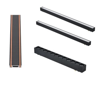Oświetlenie szynowe magnetyczne listwa szynoprzewód 1x SZYNA 1m 2x 10W 1x 12W magnetyczna