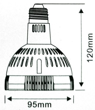 Żarówka E27 LED PAR30 biała 24° 45W 4000K do doświetlania roślin