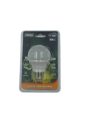 Żarówka LED bulb E27 5W 350lm 3000K ciepła