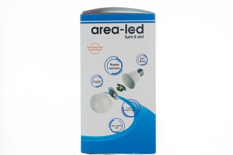 Żarówka LED bulb E27 z czujnikiem ruchu 7W 700lm 3000K biała ciepła