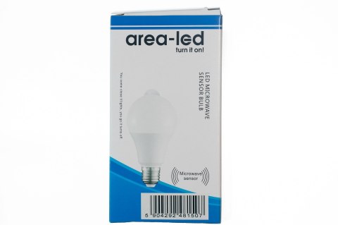 Żarówka LED bulb E27 z czujnikiem ruchu 7W 700lm 3000K biała ciepła