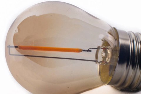 Żarówka vintage retro Edison Filament LED 1W G45 E27 2300K amber barwa ciepła