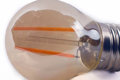 Żarówka vintage retro Edison Filament LED 2W G45 E27 2300K amber barwa ciepła