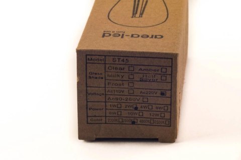 Żarówka vintage retro Edison Filament LED 2W ST45 E27 2800K barwa ciepła