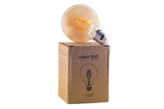 Żarówka vintage retro Edison Filament LED 4W G80 E27 2300K amber barwa ciepła