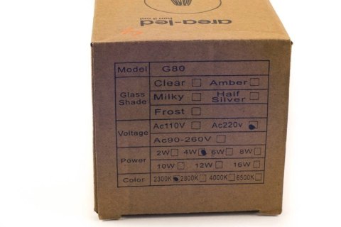 Żarówka vintage retro Edison Filament LED 4W G80 E27 2300K amber barwa ciepła