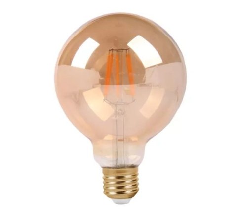 Żarówka vintage retro Edison Filament LED 8W G125 E27 2300K amber barwa ciepła