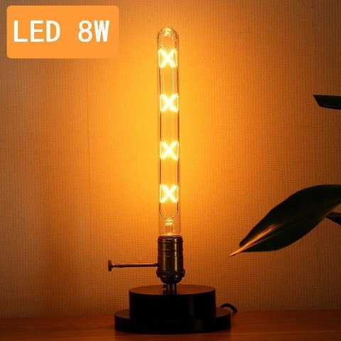Żarówka vintage retro Edison Filament LED 8W T300 E27 2300K amber barwa ciepła