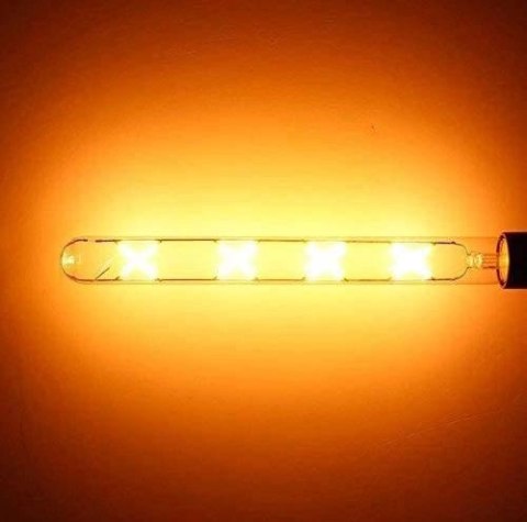 Żarówka vintage retro Edison Filament LED 8W T300 E27 2300K amber barwa ciepła