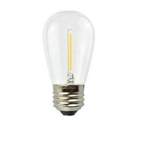 Zestaw girlanda ogrodowa żarówkowa 5m 5pkt+5szt żarówka vintage Edison LED 1W ST45 E27 2800K