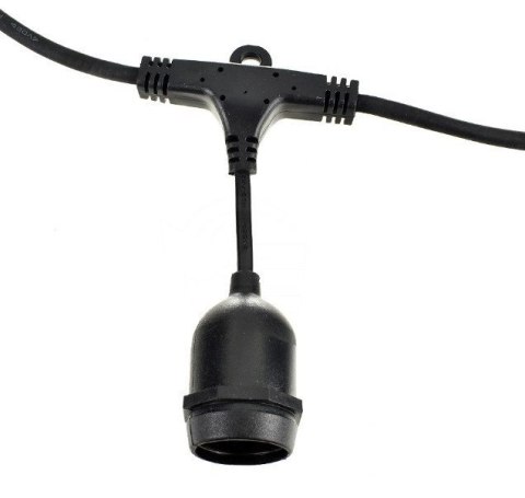 Zestaw girlanda ogrodowa żarówkowa 5m 5pkt+5szt żarówka vintage Edison LED 2W ST45 E27 2300K