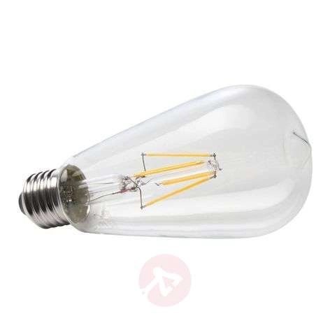Girlanda świetlna ogrodowa łańcuch led na balkon taras 5m vintage Edison 5pkt+5szt żarówka LED ST64 E27 4000K