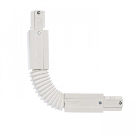Złączka łącznik elastyczny 3 fazowy biały do listwy szynowej
